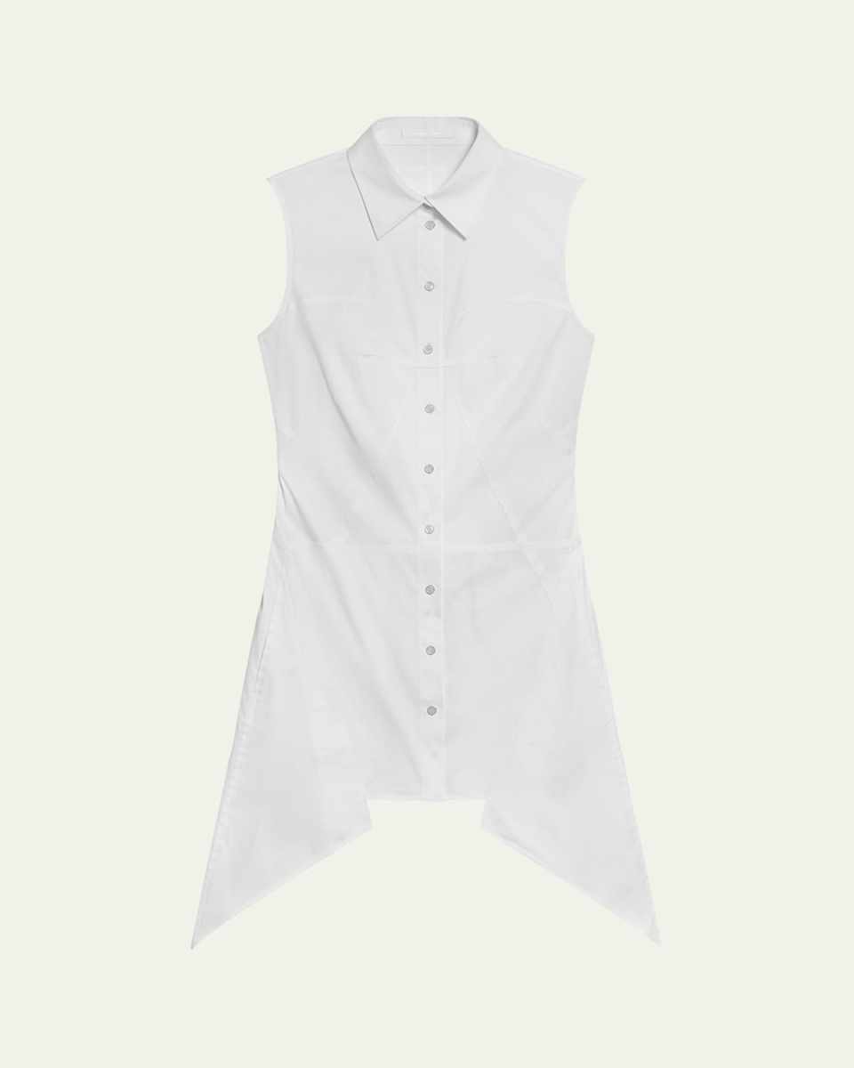 Sleeveless Bustier Shirtdress